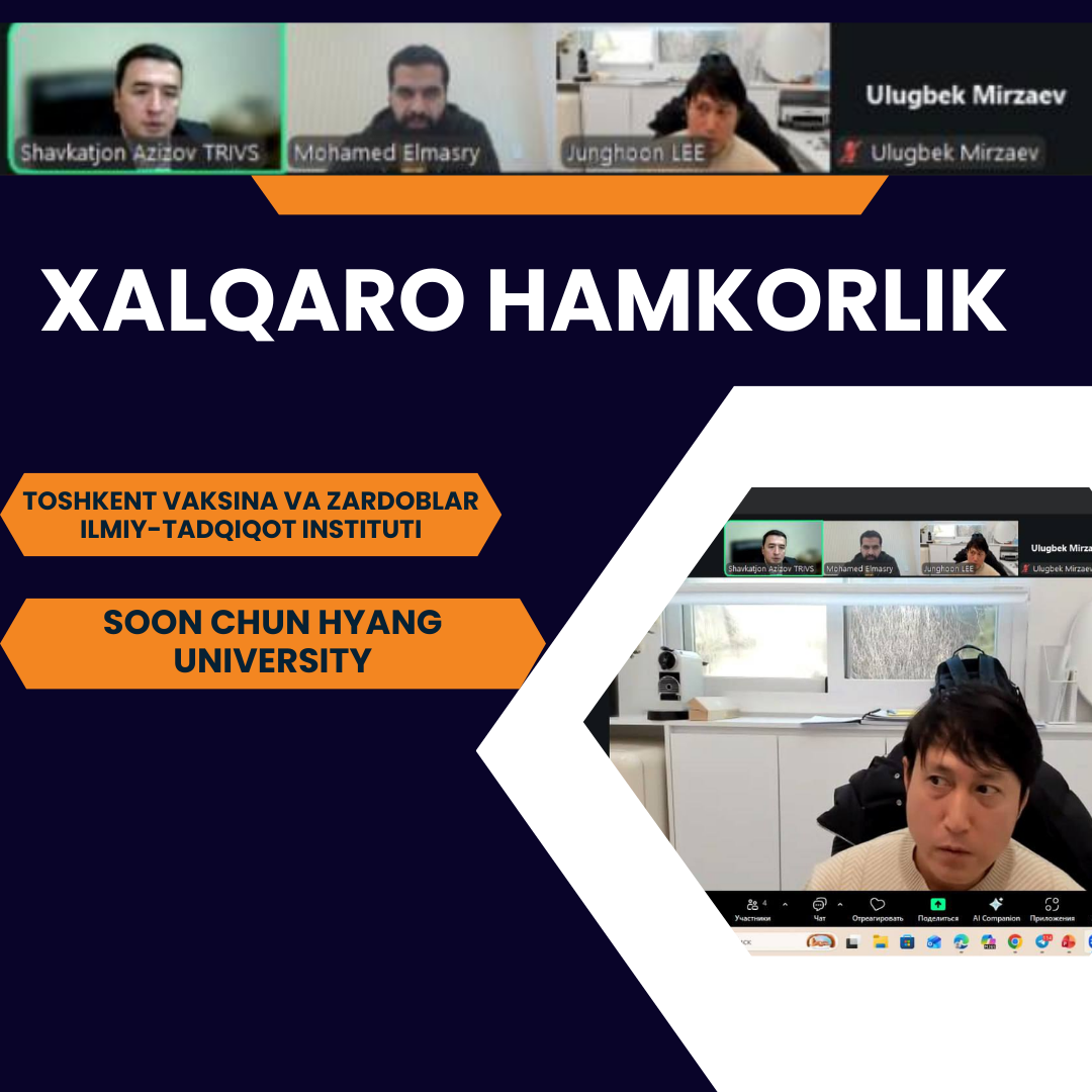 SOON CHUN HYANG UNIVERSITY BILAN ILMIY HAMKORLIK YO‘LIDA MUHIM TASHABBUS